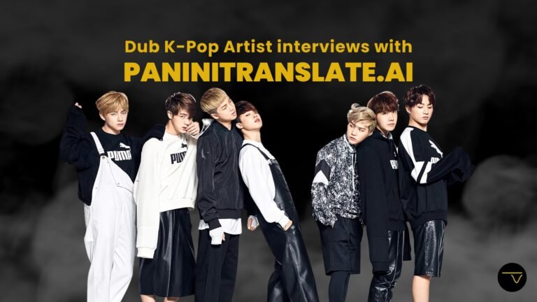 K Pop interview video translate